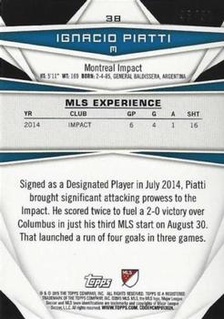 2015 Topps MLS - Blue #38 Ignacio Piatti Back
