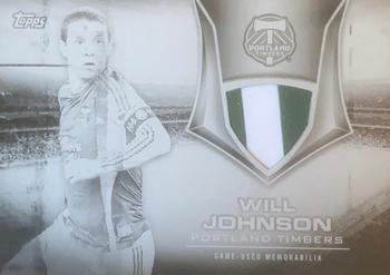 2015 Topps MLS - Kits of the Game Relics Printing Plates Black #KIT-WJ Will Johnson Front