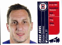 2015 Panini Liga BBVA Bancomer Apertura Stickers #71 Christian Giménez Front