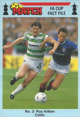 1986-87 Match FA Cup Fact File #3 Roy Aitken Front
