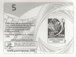 2015 Panini Women's World Cup Stickers #5 Poster Back