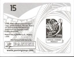 2015 Panini Women's World Cup Stickers #15 Moncton Stadium Back