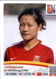 2015 Panini Women's World Cup Stickers #49 Liu Shanshan Front