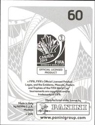 2015 Panini Women's World Cup Stickers #60 Li Ying Back