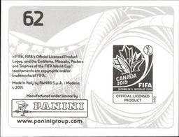 2015 Panini Women's World Cup Stickers #62 Team Back