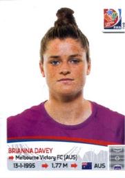 2015 Panini Women's World Cup Stickers #272 Brianna Davey Front