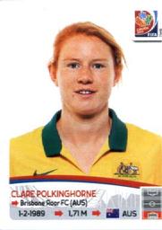 2015 Panini Women's World Cup Stickers #275 Clare Polkinghorne Front