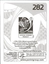 2015 Panini Women's World Cup Stickers #282 Emily Van Egmond Back