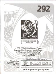 2015 Panini Women's World Cup Stickers #292 Emma Berglund Back