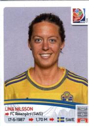 2015 Panini Women's World Cup Stickers #294 Lina Nilsson Front