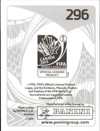 2015 Panini Women's World Cup Stickers #296 Sara Thunebro Back
