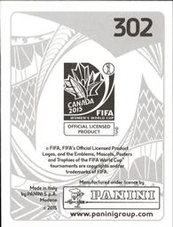 2015 Panini Women's World Cup Stickers #302 Caroline Seger Back