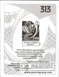 2015 Panini Women's World Cup Stickers #313 Onome Ebi Back