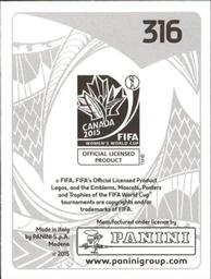 2015 Panini Women's World Cup Stickers #316 Ayinde Halimatu Back