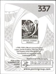 2015 Panini Women's World Cup Stickers #337 Fabiana Back