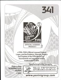 2015 Panini Women's World Cup Stickers #341 Thaisa Back