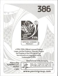 2015 Panini Women's World Cup Stickers #386 Dinnia Diaz Back