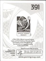 2015 Panini Women's World Cup Stickers #391 Fabiola Sanchez Back
