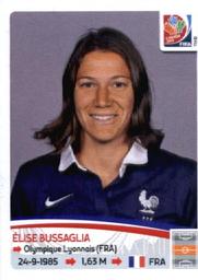 2015 Panini Women's World Cup Stickers #412 Elise Bussaglia Front