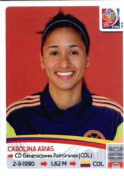 2015 Panini Women's World Cup Stickers #444 Carolina Arias Front