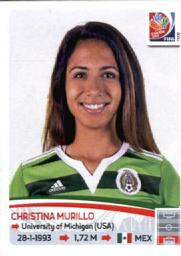 2015 Panini Women's World Cup Stickers #466 Christina Murillo Front