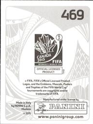 2015 Panini Women's World Cup Stickers #469 Bianca Sierra Back