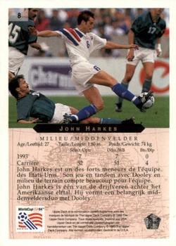 1994 Upper Deck World Cup Contenders French/Dutch #8 John Harkes Back