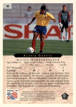 1994 Upper Deck World Cup Contenders French/Dutch #36 Alexis Garcia Back