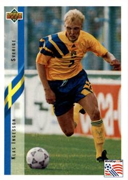 1994 Upper Deck World Cup Contenders French/Dutch #68 Klas Ingesson Front