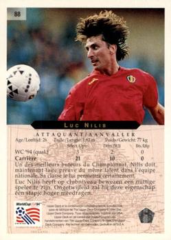 1994 Upper Deck World Cup Contenders French/Dutch #88 Luc Nilis Back