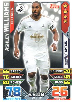 2015-16 Topps Match Attax Premier League #273 Ashley Williams Front