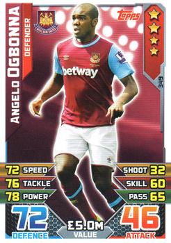 2015-16 Topps Match Attax Premier League #349 Angelo Ogbonna Front