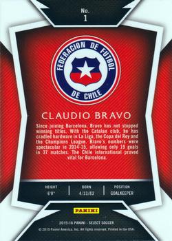 2015-16 Panini Select #1 Claudio Bravo Back