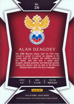 2015-16 Panini Select #26 Alan Dzagoev Back
