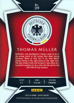 2015-16 Panini Select #39 Thomas Muller Back