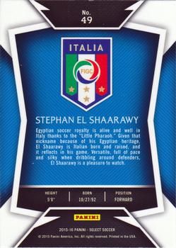 2015-16 Panini Select #49 Stephan El Shaarawy Back