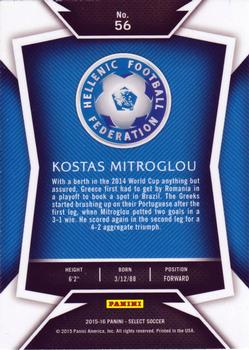 2015-16 Panini Select #56 Kostas Mitroglou Back