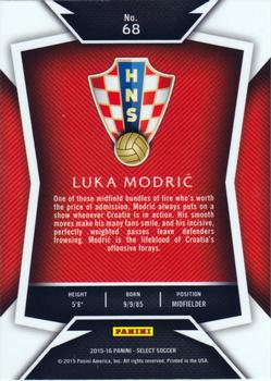 2015-16 Panini Select #68 Luka Modric Back