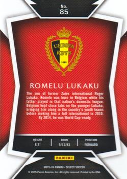 2015-16 Panini Select #85 Romelu Lukaku Back