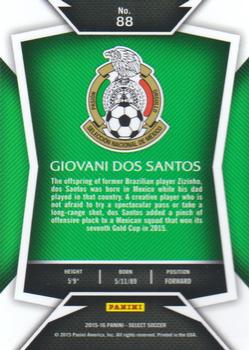 2015-16 Panini Select #88 Giovani Dos Santos Back
