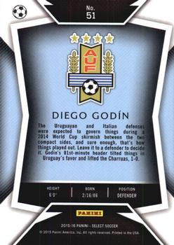 2015-16 Panini Select #51 Diego Godin Back