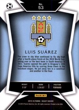 2015-16 Panini Select #53 Luis Suarez Back