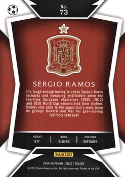 2015-16 Panini Select #73 Sergio Ramos Back