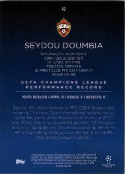 2015-16 Topps UEFA Champions League Showcase #42 Seydou Doumbia Back