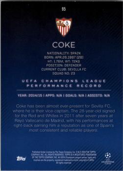 2015-16 Topps UEFA Champions League Showcase #95 Coke Back