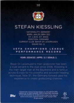 2015-16 Topps UEFA Champions League Showcase #117 Stefan Kiessling Back