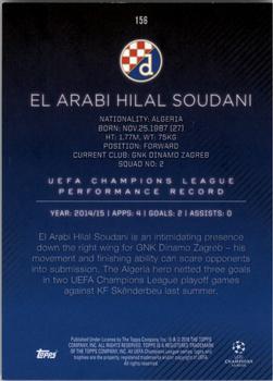 2015-16 Topps UEFA Champions League Showcase #156 El Arabi Hilal Soudani Back