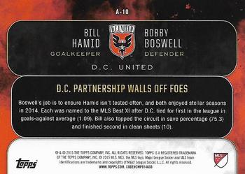 2015 Topps Apex MLS - Alliances #A-10 Bobby Boswell / Bill Hamid Back