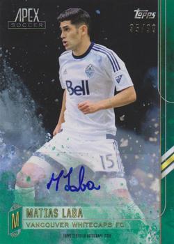 2015 Topps Apex MLS - Autographs Green #93 Matias Laba Front