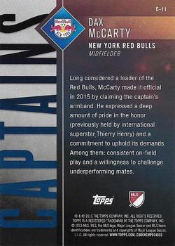 2015 Topps Apex MLS - Captains #C-11 Dax McCarty Back